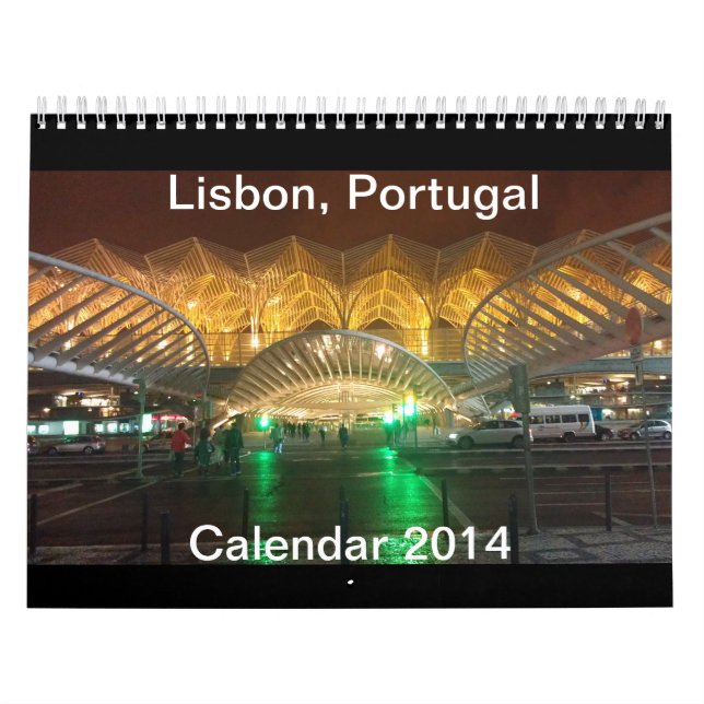Calendário 2014 de Lisboa, Portugal (altere) (Capa)