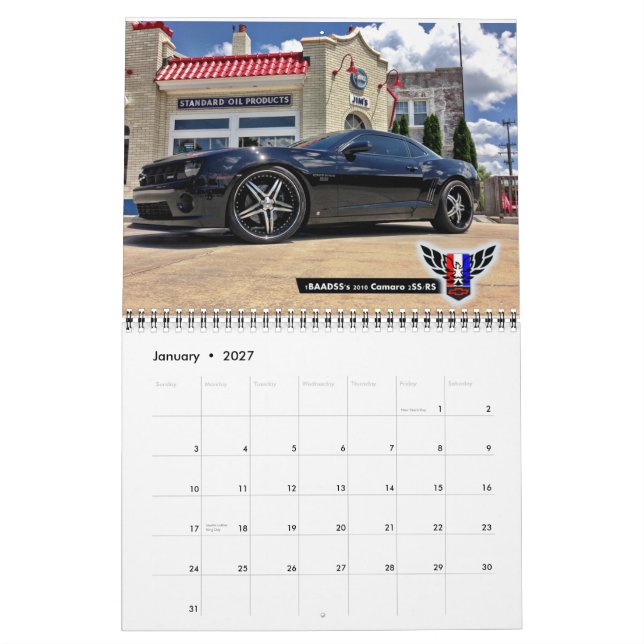 Calendário 2014 de Michigan FBody (15 meses) (Jan 2027)