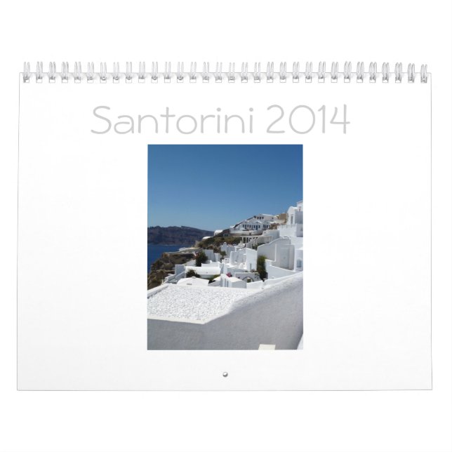 Calendário 2014 de Santorini (Capa)