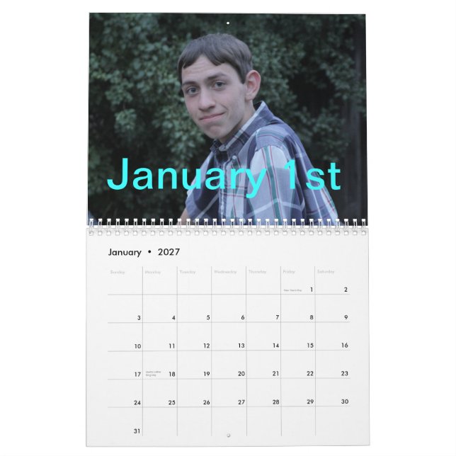 Calendário 2014 de Walton (Jan 2027)