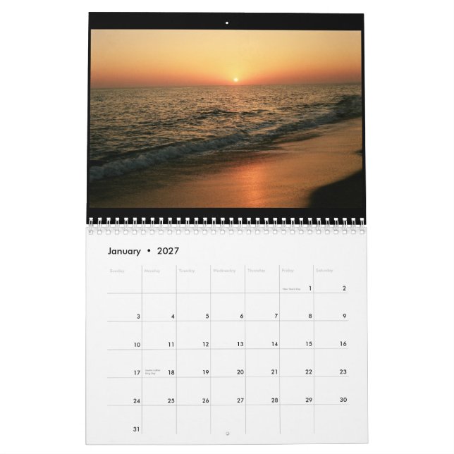 Calendário 2014 do Algarve, Portugal (Jan 2027)