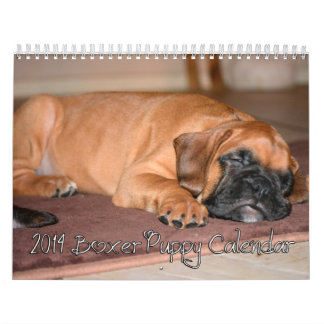 Calendário 2014 do filhote de cachorro do