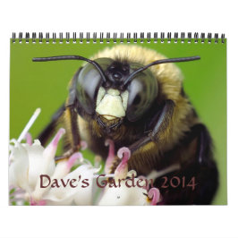 Calendário 2014 do jardim de Dave