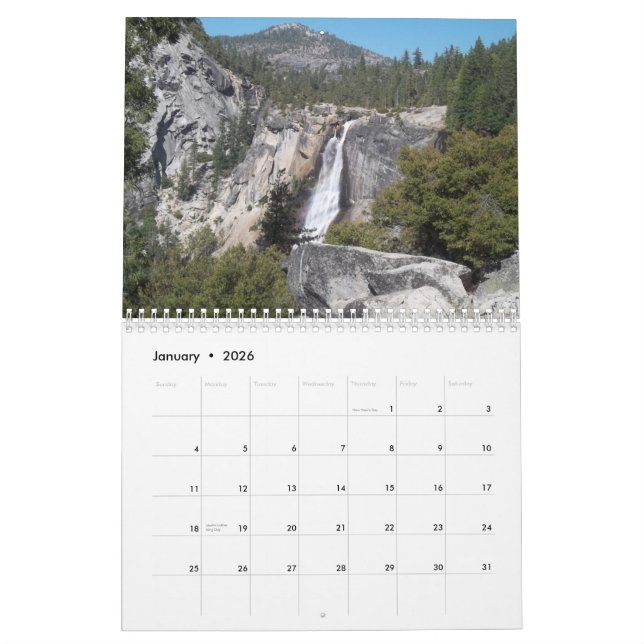 Calendário 2014 do parque nacional de Yosemite (Jan 2026)
