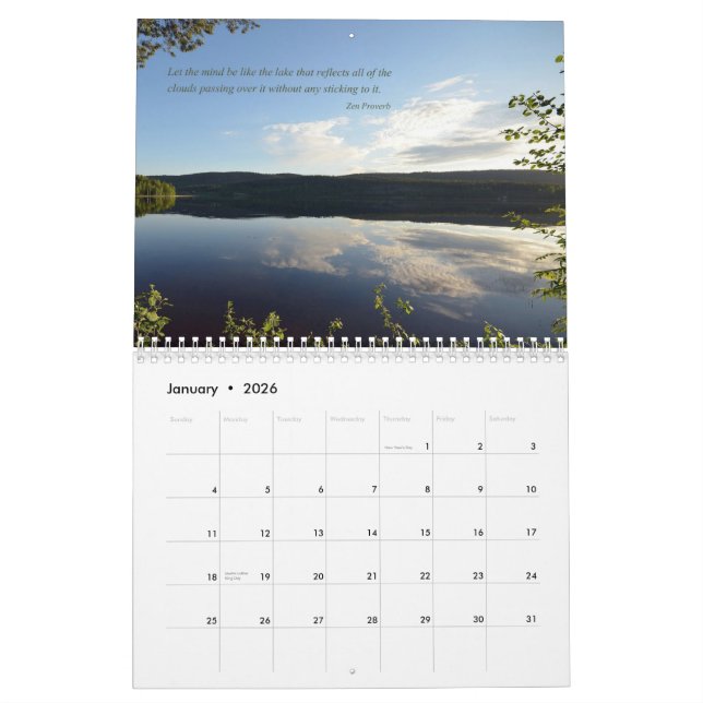 Calendário 2014 do zen (Jan 2026)