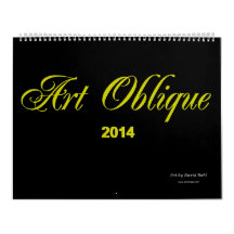 Calendário 2014 oblíquo da arte
