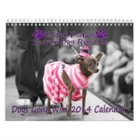 Calendário 2014 selvagem ido cães