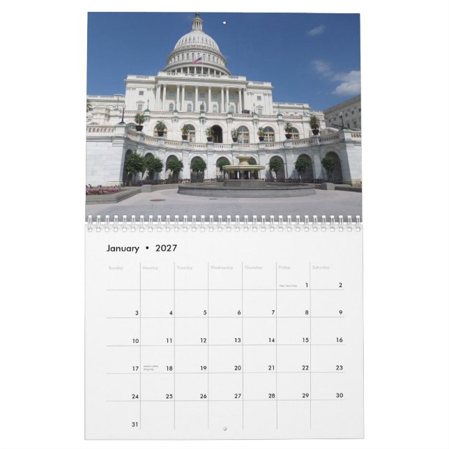 Calendário 2015 Com Férias - Cidades Do Mundo (Jan 2027)