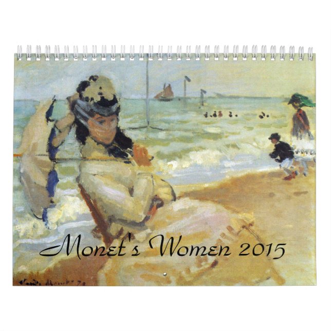 Calendário 2015 da arte das mulheres de Monets (Capa)