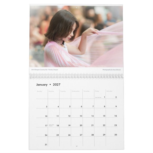 Calendário 2015 da foto do Amy (Jan 2027)