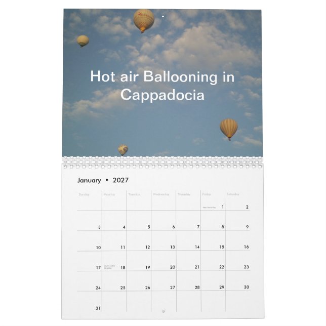 Calendário 2015 de Enchanting Turquia (Jan 2027)
