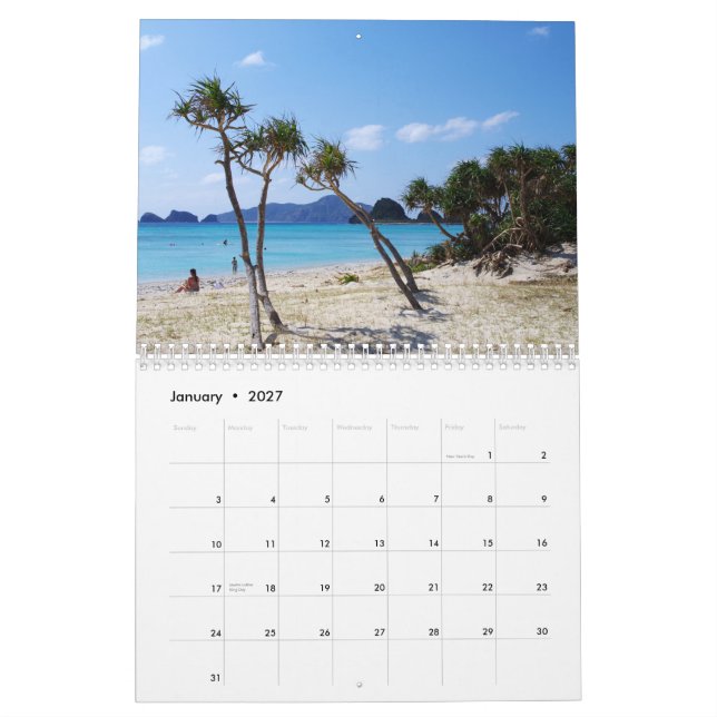 Calendário 2015 de Okinawa (Jan 2027)