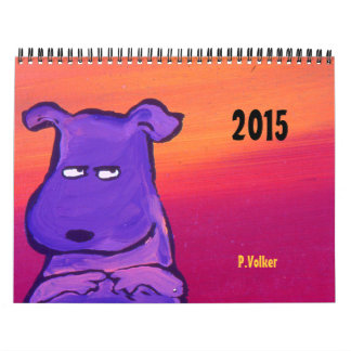 Calendário 2015 de Volker do vintage de P.Volker