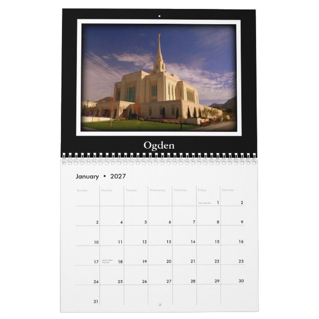Calendário 2015 do templo de Utá calendário de 15 (Jan 2027)