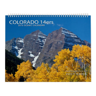 Calendário 2015 dos Colorado 14ers