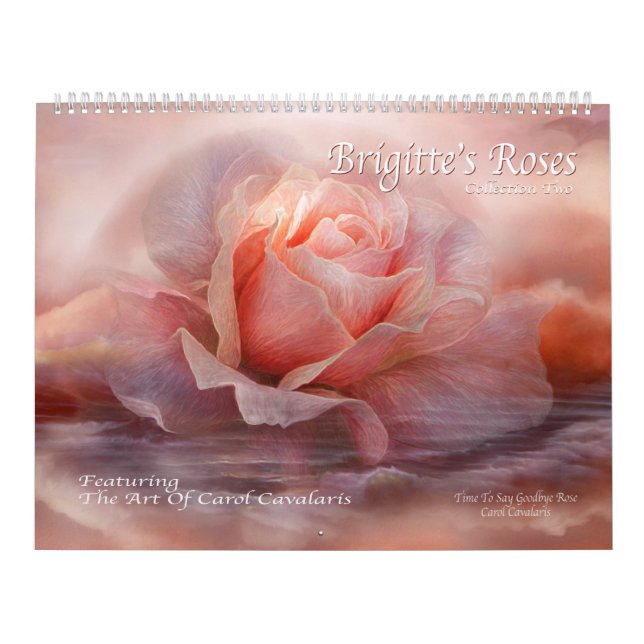 Calendário 2016 da arte dos rosas 2 de Brigitte (Capa)