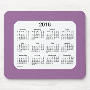 Calendário 2016 da lavanda por Janz Mousepad