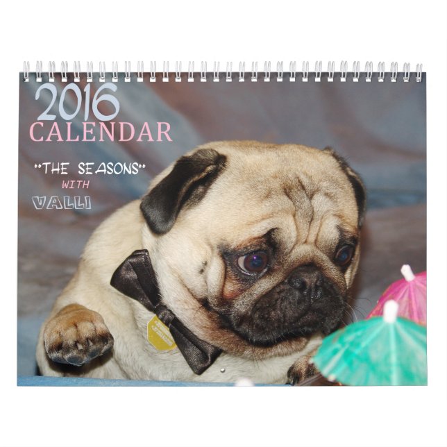 Calendário 2016 de Europug "as estações com Valli (Capa)