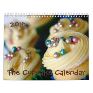 Calendário 2016 do cupcake