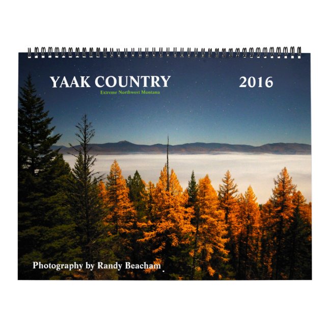 Calendário 2016 do país de Yaak (Capa)
