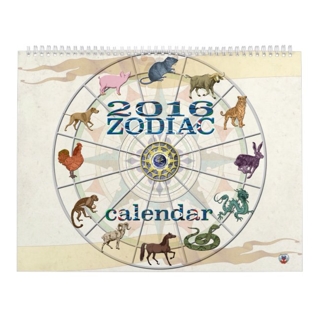 Calendário 2016 do zodíaco (Capa)
