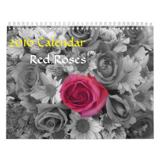 Calendário 2016 - Rosas Vermelhas Calendário