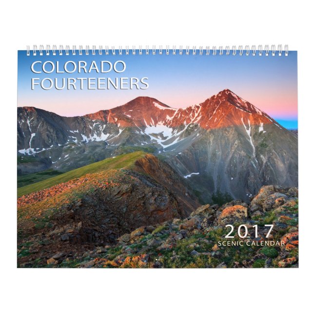Calendário 2017 Colorado Fourteerners (Capa)
