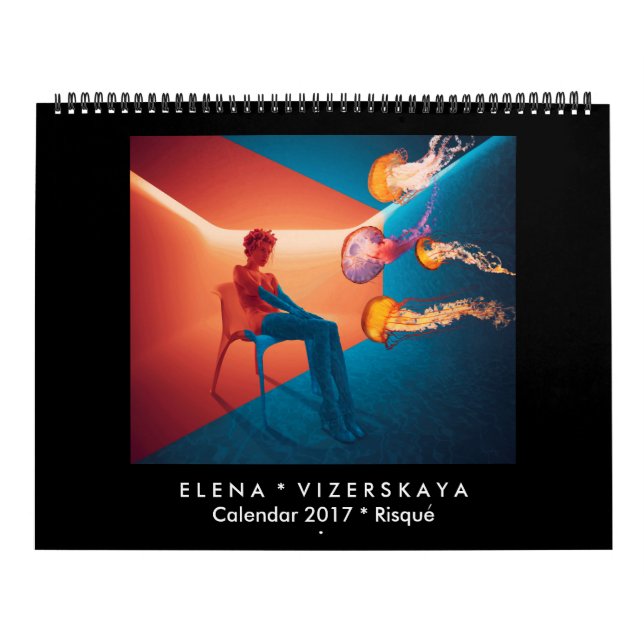 Calendário 2017 da arte de Elena Vizerskaya RISQUE (Capa)