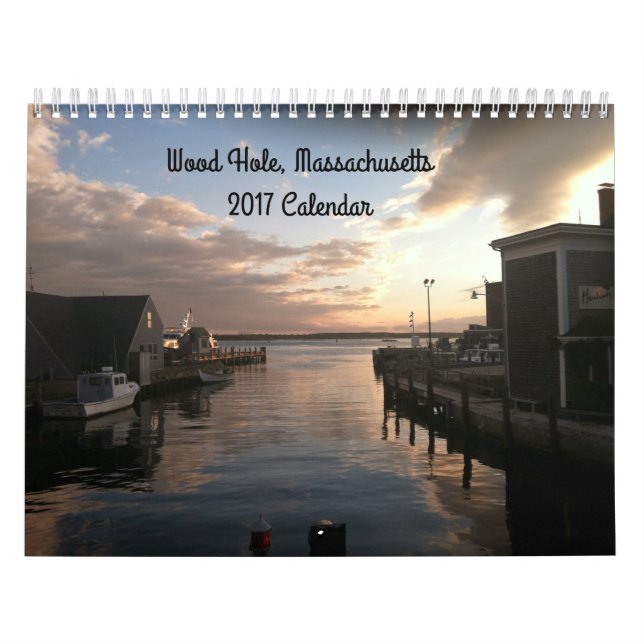 Calendário 2017 da foto de Cape Cod do furo das (Capa)