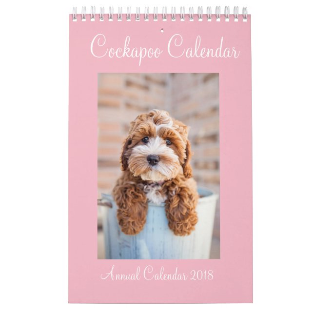 Calendário 2018 de Cockapoo (Capa)