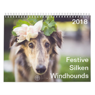 Calendário 2018 Windhounds macio festivo