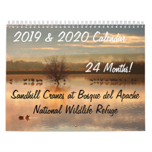 Calendário 2019/2020 de reserva natural dos animais dos
