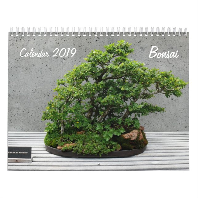 Calendário 2019 com Bonsai (Capa)