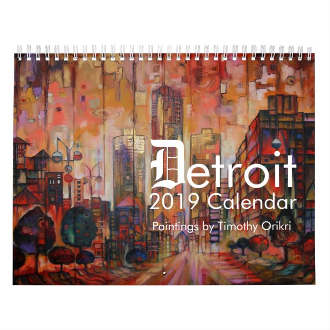 Calendário 2019 de Detroit (Capa)
