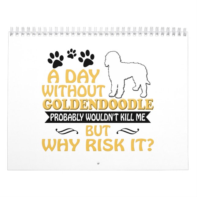 Calendário 2019 de Goldendoodle 2020 mulheres dos (Capa)