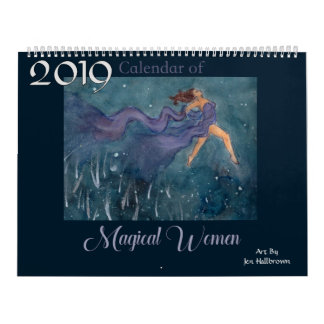 Calendário 2019 de mulheres mágicas