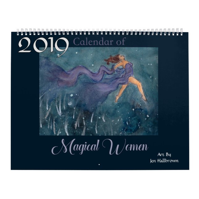 Calendário 2019 de mulheres mágicas (Capa)