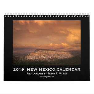 Calendário 2019 de New mexico