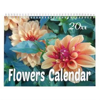 Calendário 2019 flores coloridas