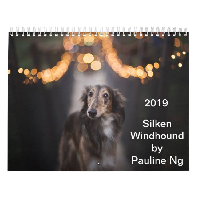 Calendário 2019 Windhound macios pelo Ng de Pauline (Capa)
