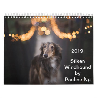Calendário 2019 Windhound macios pelo Ng de Pauline
