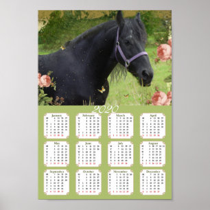 Calendário 2020 Cavalo ~ Poster