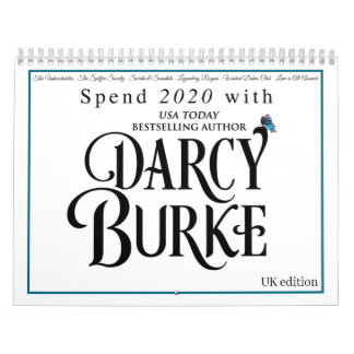Calendário 2020 Darcy Burke Historical Romance Calendar - Rei