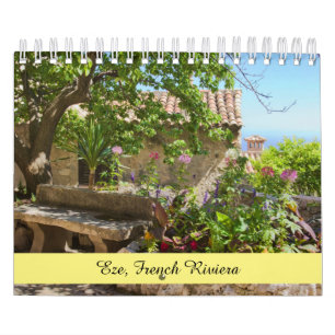 Calendário 2020 de Eze, sobre a Riviera Francesa