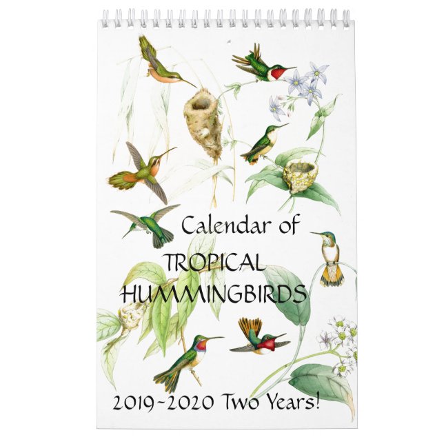 Calendário 2020 do animal 2019 da flor dos (Capa)