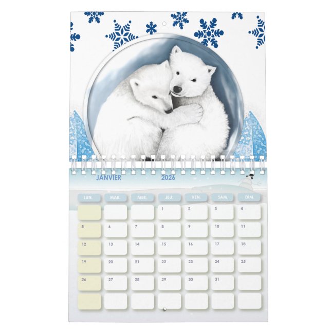 Calendário 2020 FRANCÊS (Jan 2026)