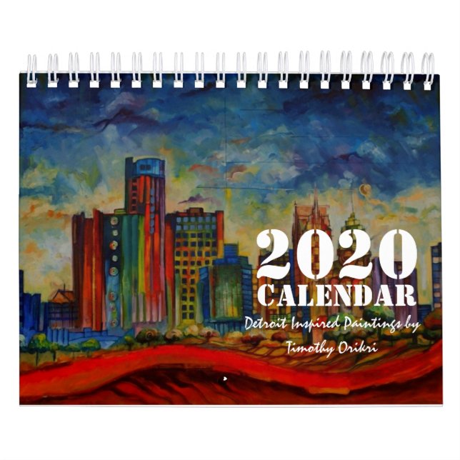 Calendário 2020 (Pinturas Inspiradas por Detroit) (Capa)