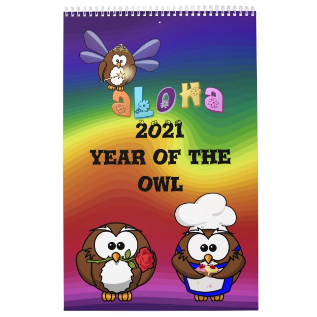 Calendário 2021 ano da coruja (Capa)