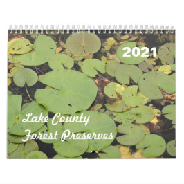 Calendário 2021 do Lago County Forest Preserve