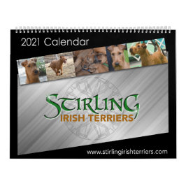 Calendário 2021 dos Terriers Irlandeses Stirling
